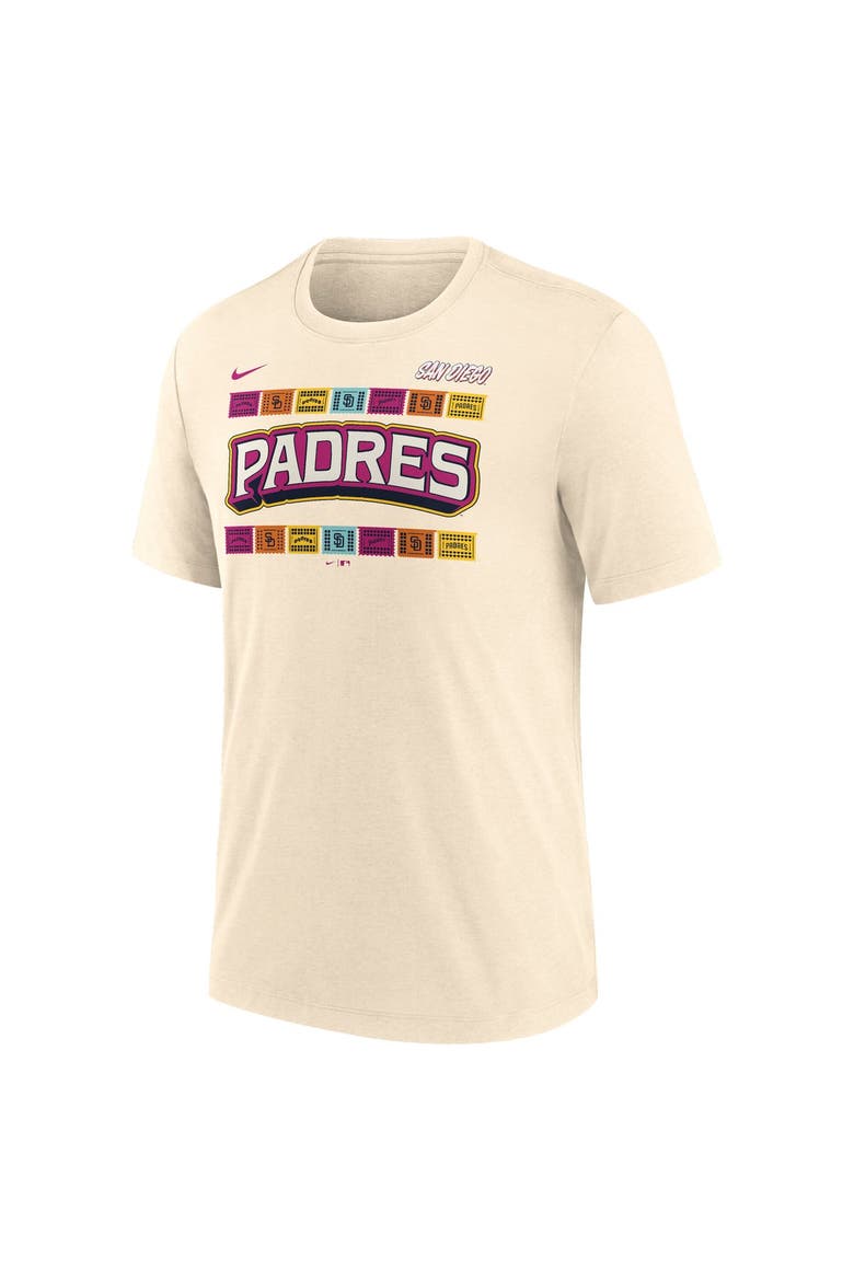 Men's Nike Tan San Diego Padres City Connect Legacy Tri-Blend T-Shirt, Alternate, color, Tan