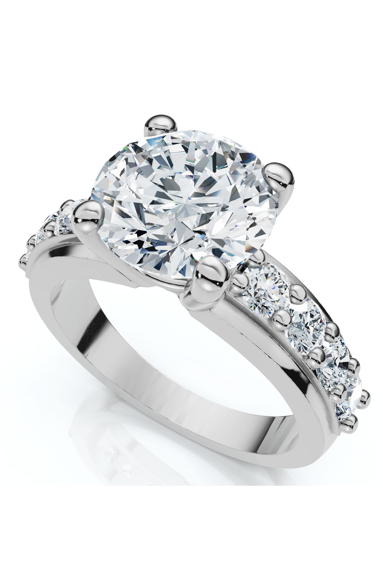 Bliss Diamond 2ct Round Diamond Solitaire Engagement Ring 14k Gold Lab Grown, Alternate, color, 14K White Gold