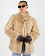 WeWoreWhat Faux Fur Jacket