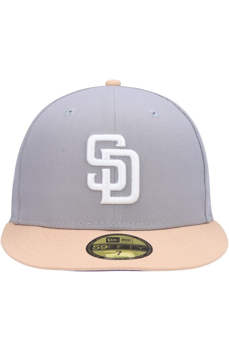 New Era Men's New Era Gray/Peach San Diego Padres 2016 MLB All-Star Game Purple Undervisor 59FIFTY Fitted Hat, Alternate, color, 