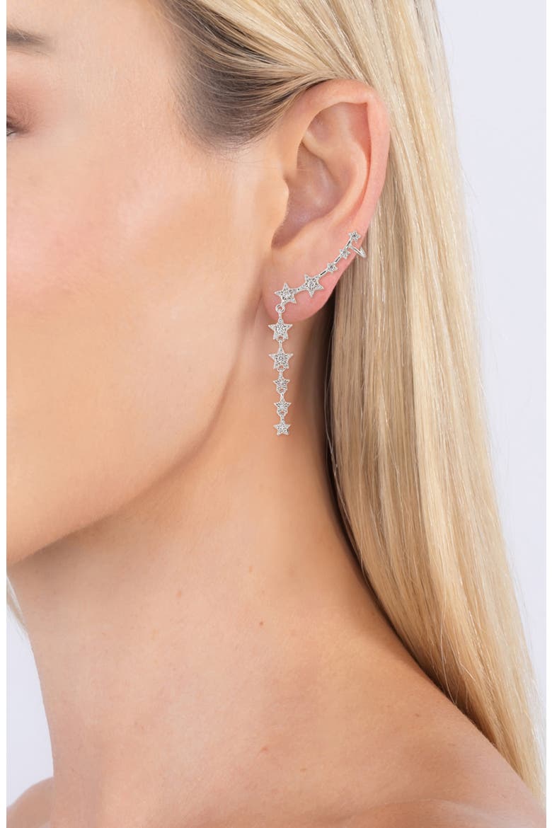 Suzi Cubic Zirconia Ear Crawlers, Alternate, color, GOLD
