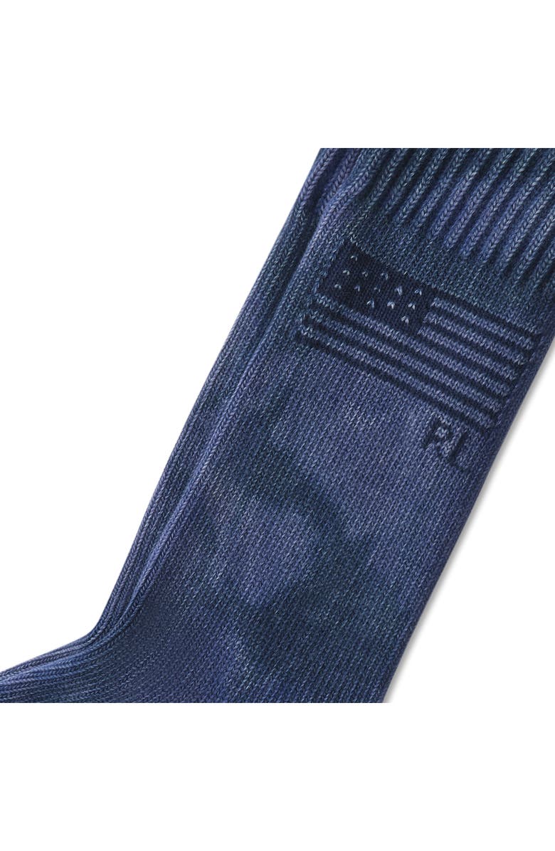 Polo Ralph Lauren Indigo Piece Dye Boot Socks, Alternate, color, Wash Blue