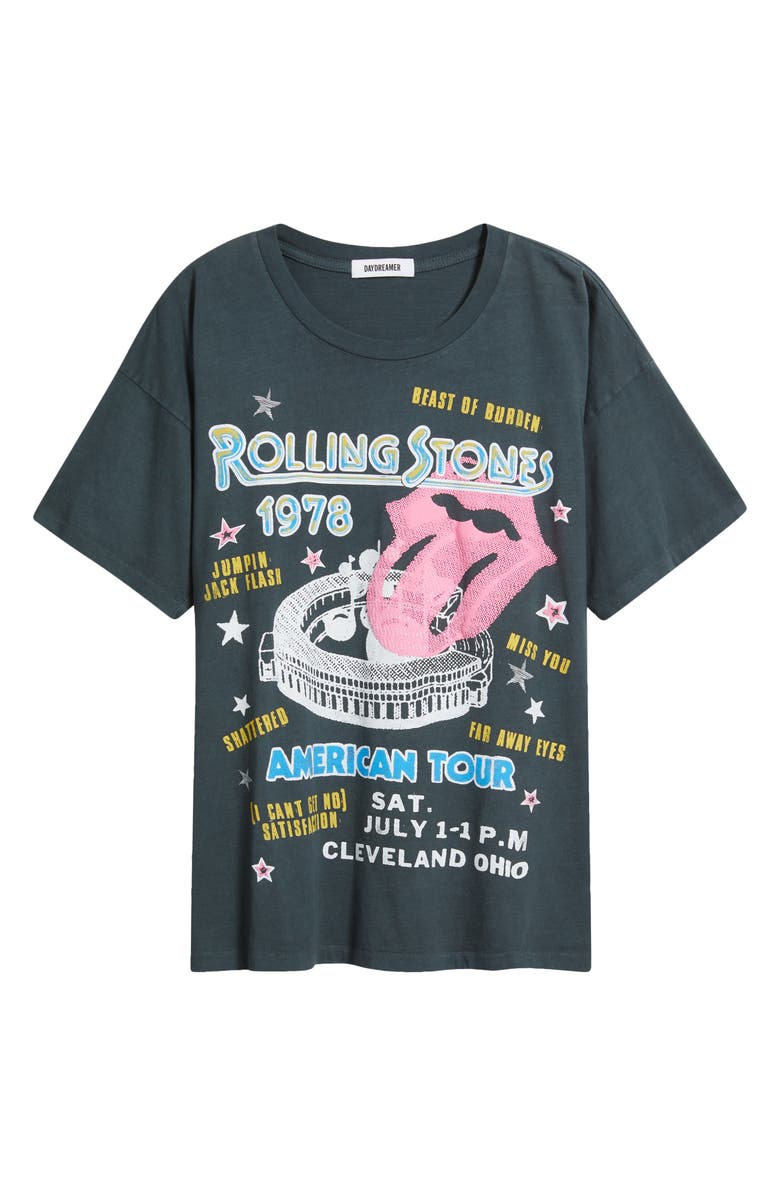 Daydreamer Rolling Stone 1978 American Tour Graphic T-Shirt, Alternate, color, Vintage Black