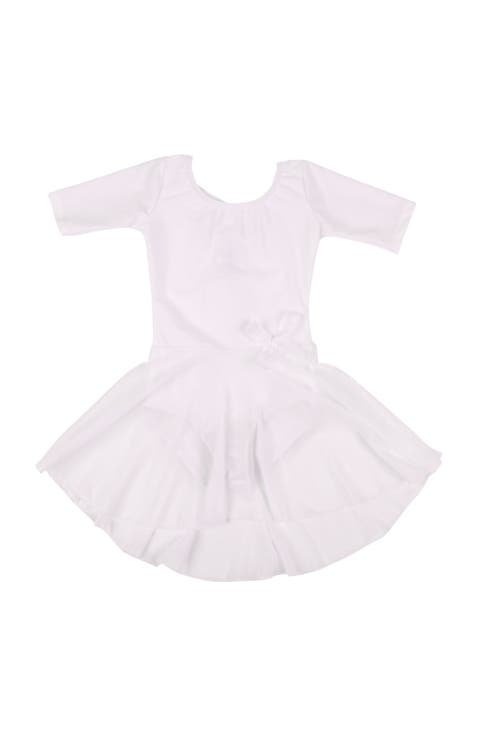 Girls Short Sleeve Skirted Leotard