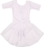Leveret Girls Short Sleeve Skirted Leotard