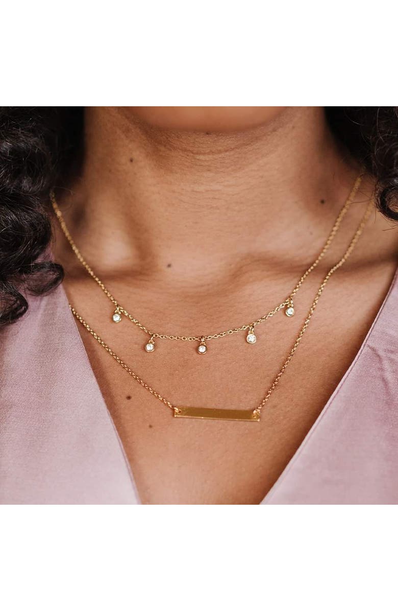 Fosterie Layered Gem Necklace, Alternate, color, Gold