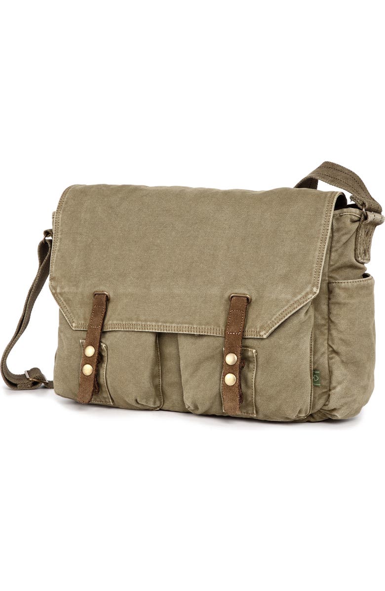 THE SAME DIRECTION Coastal Canvas Messenger Bag, Alternate, color,