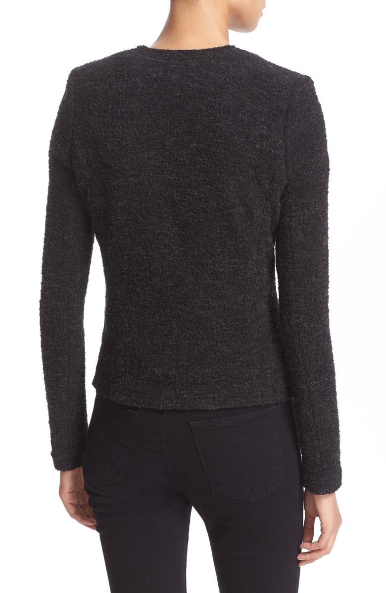 IRO Asymmetrical Zip Knit Jacket, Alternate, color, 