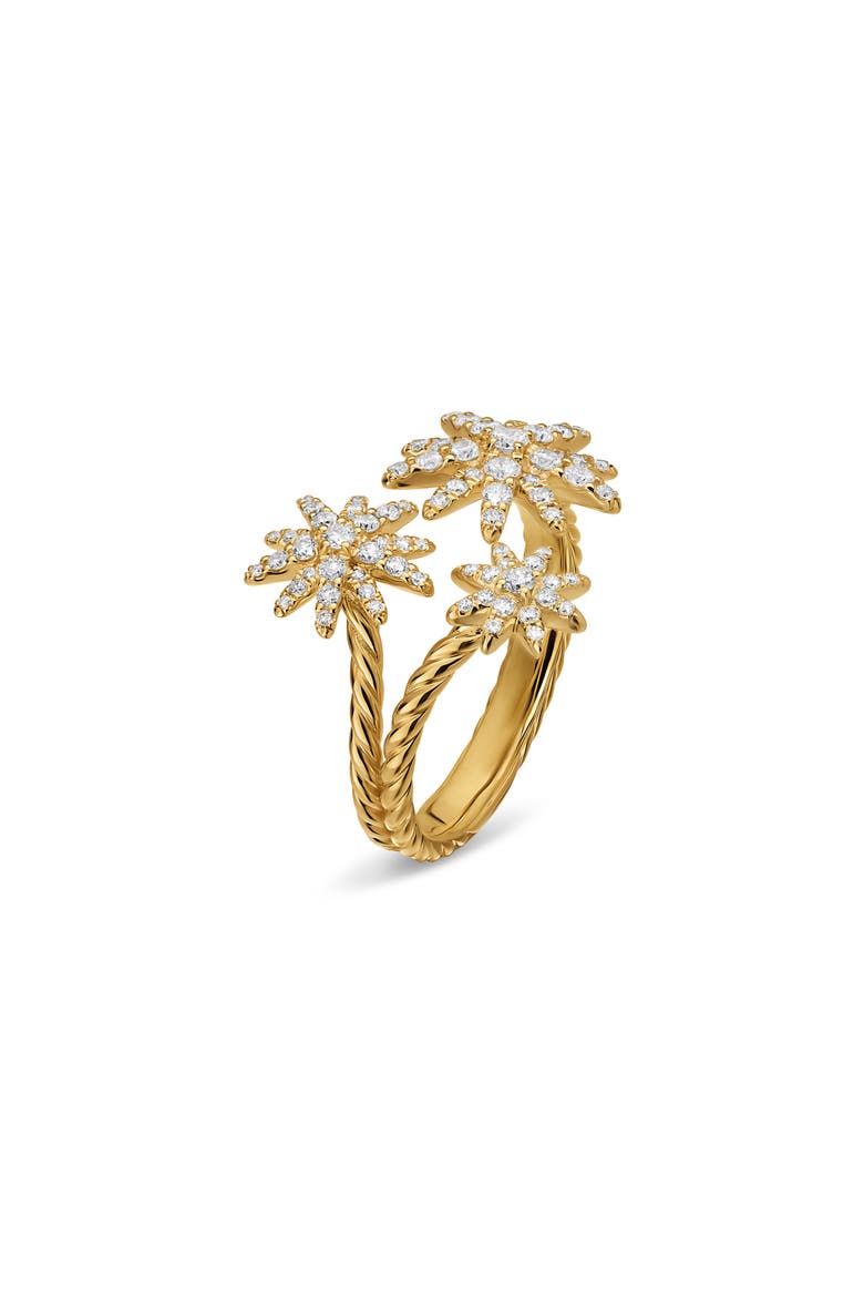 Starburst Pavé Diamond Ring, Alternate, color, GOLD