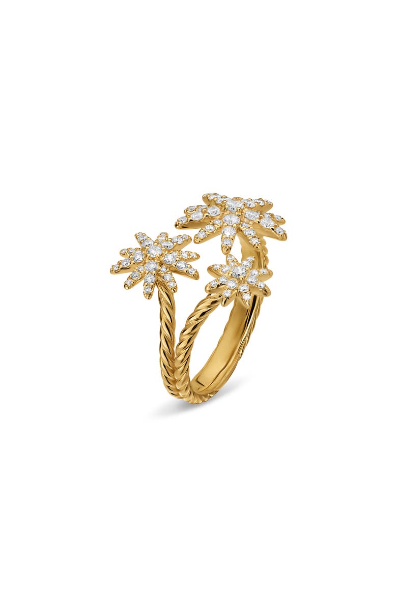 David Yurman Starburst Pavé Diamond Ring, Alternate, color, Gold