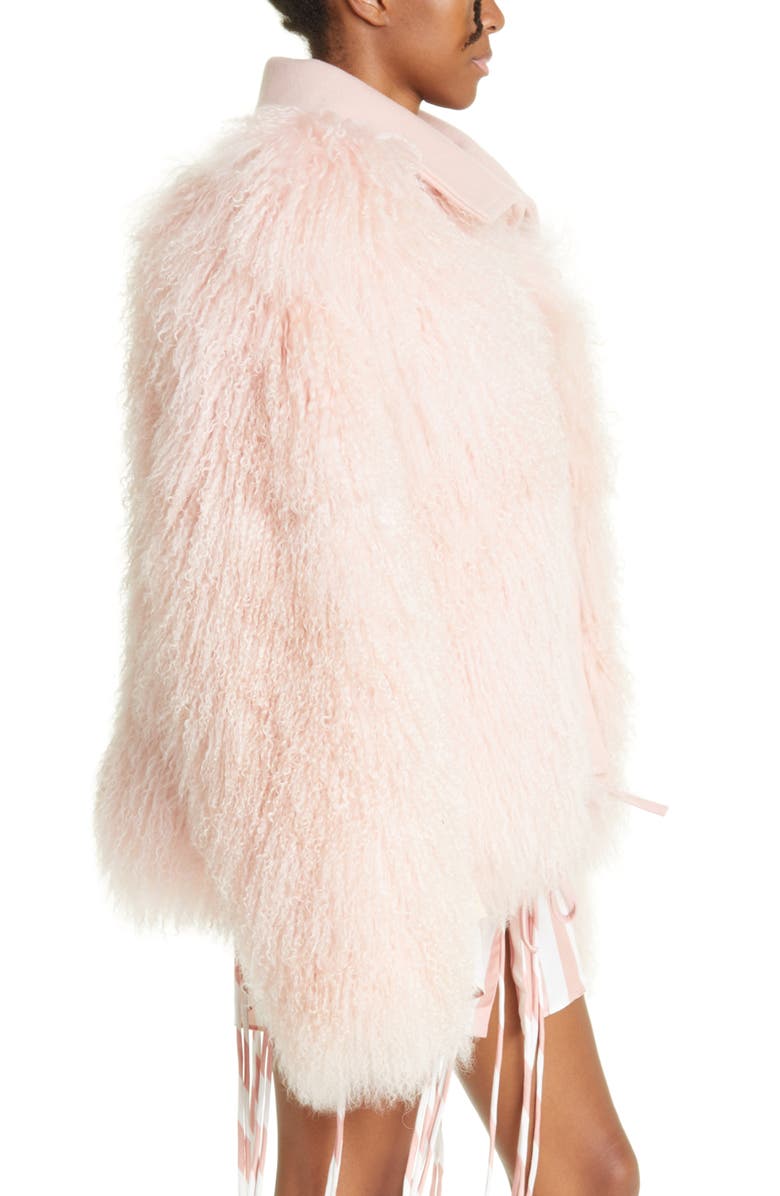 MONSE Genuine Mongolian Shearling Jacket, Alternate, color,