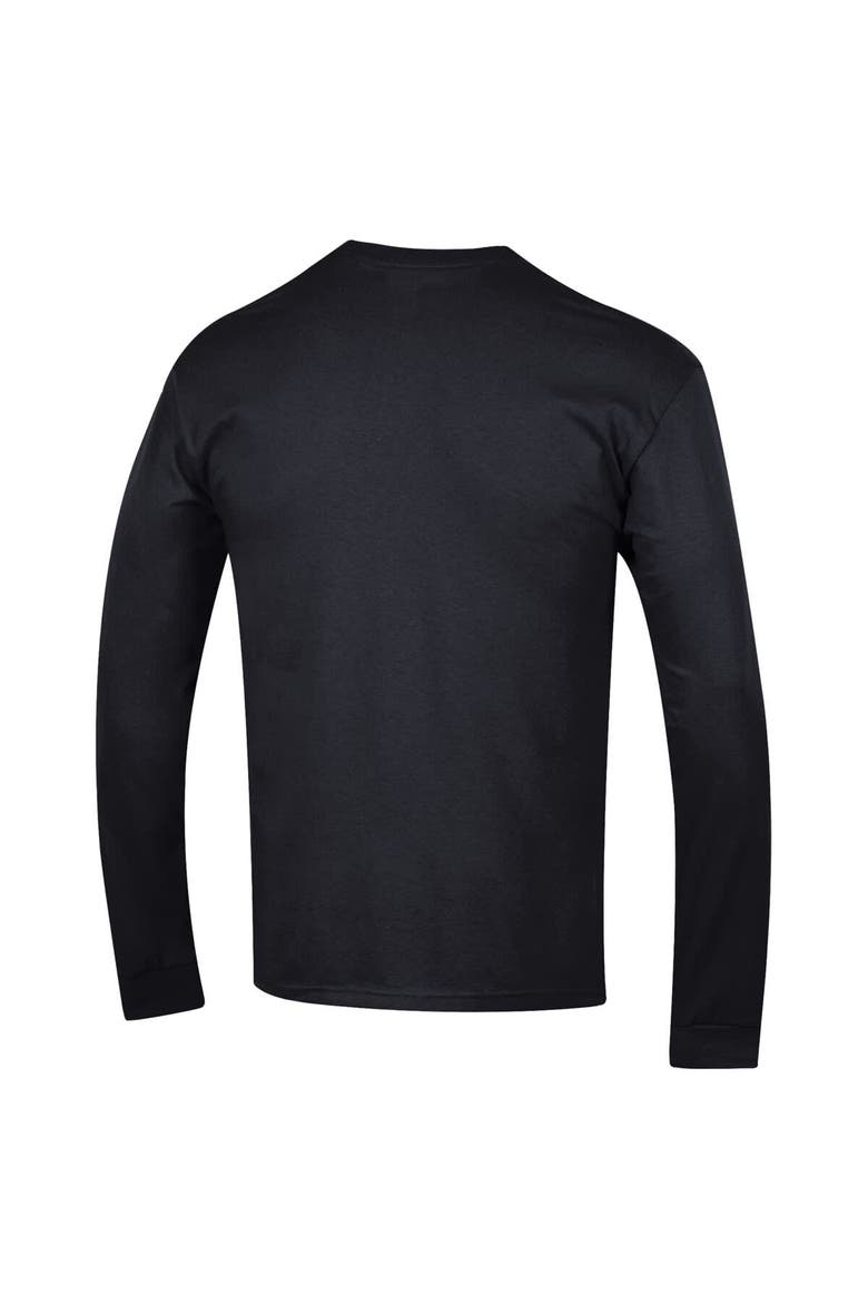 Men's Champion  Black Washington Huskies Arch Over Logo 2-Hit Long Sleeve T-Shirt, Alternate, color, Black
