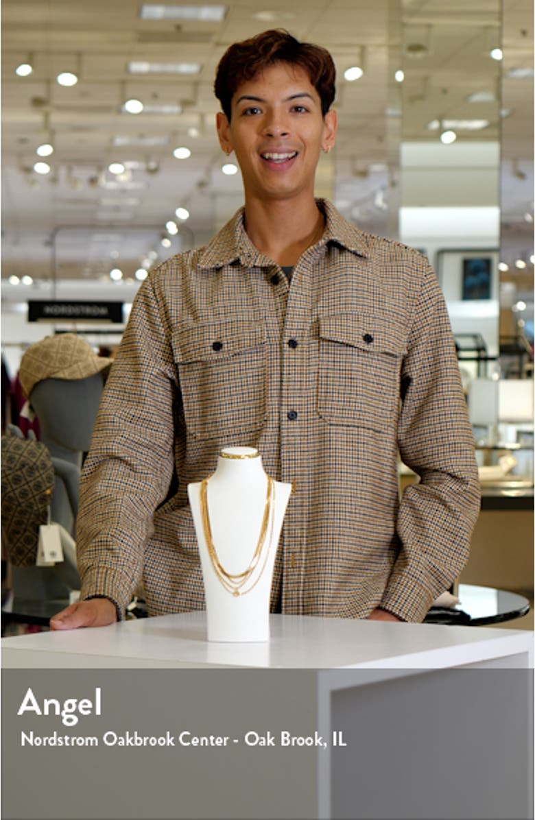 Layered Chain Pendant Necklace, sales video thumbnail