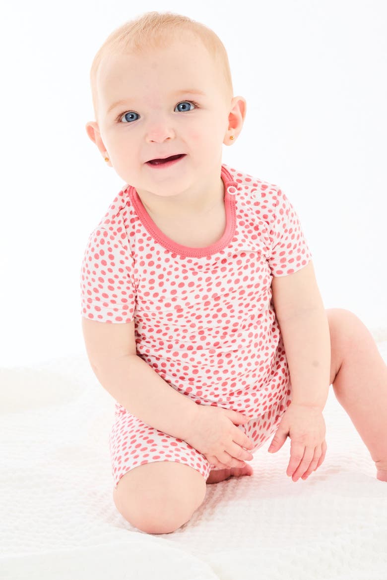 Shorts Pajama Set - Coral Dots, Alternate, color, Coral Dots
