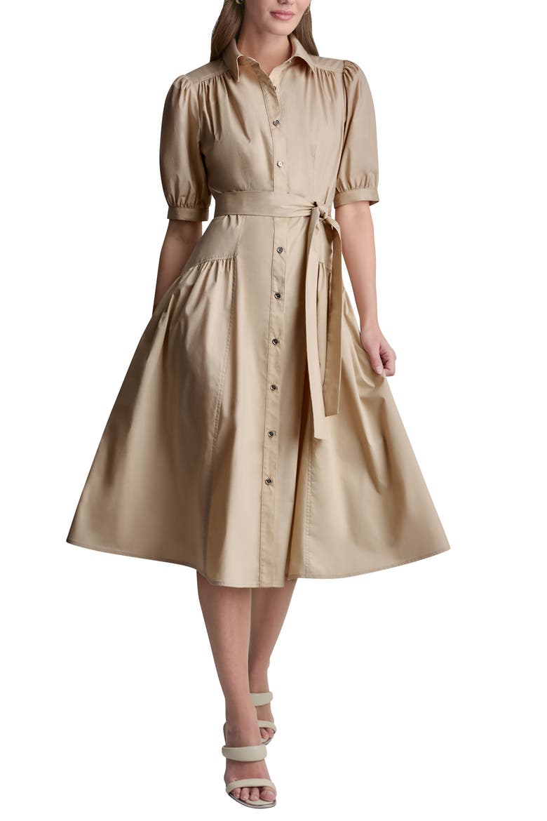 Drop Waist Midi Dress, Main, color, MOONLIGHT