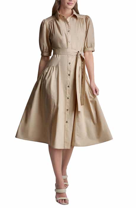 DKNY Drop Waist Midi Dress
