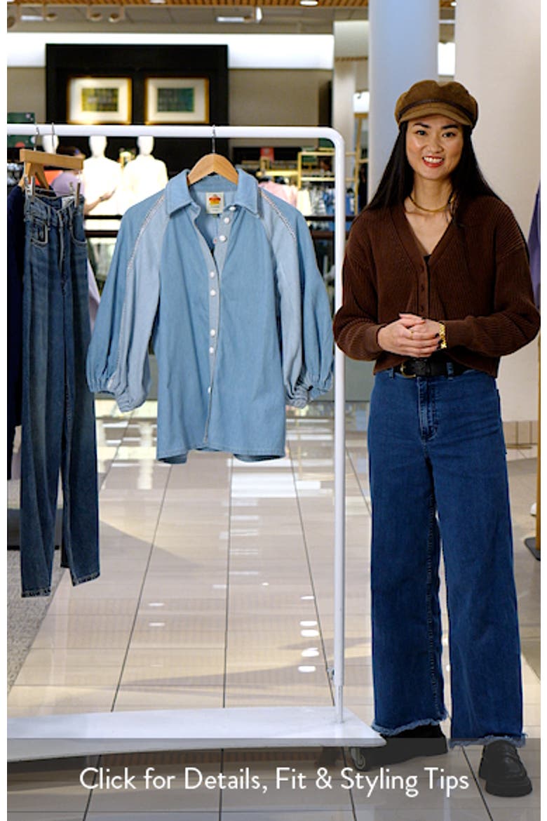Two-Tone Denim Button-Up Shirt video