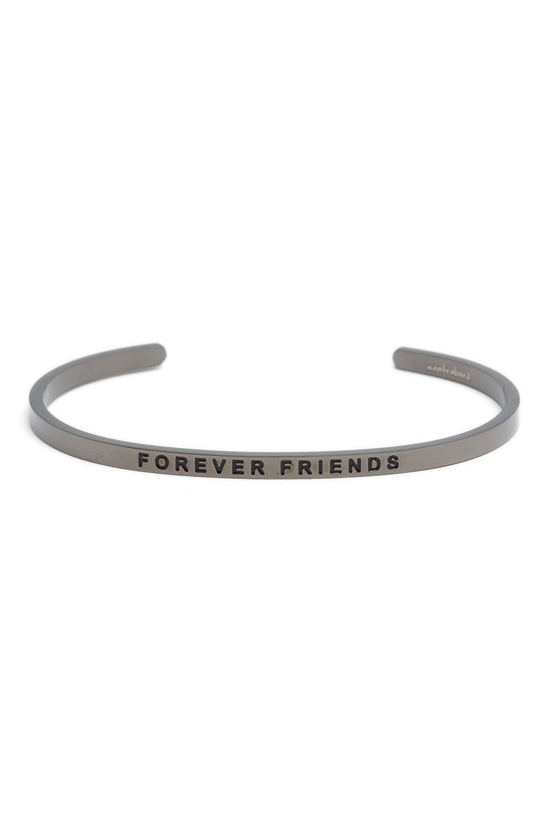 'Forever Friends' Cuff, Main, color, MOON GRAY
