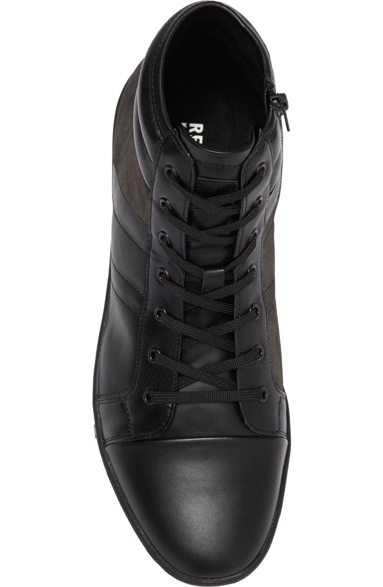Reaction Kenneth Cole Center High-Top Side Zip Sneaker, Alternate, color,