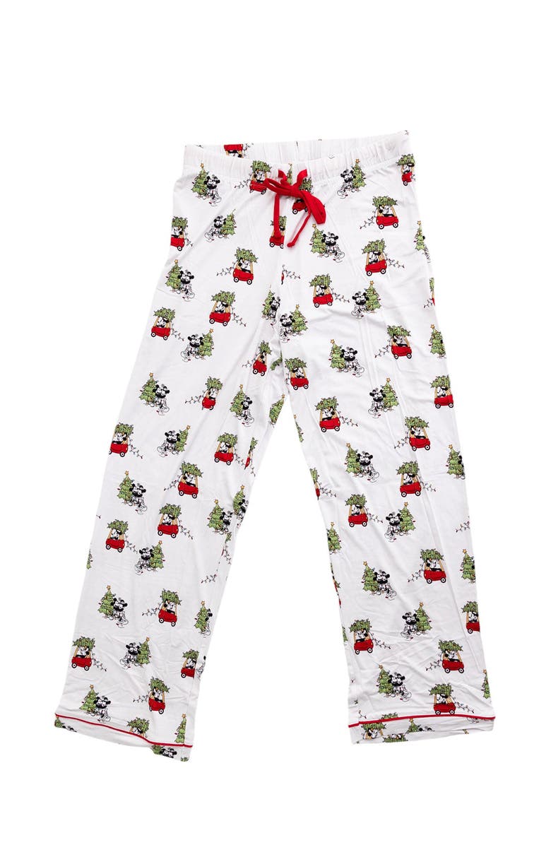 Charlie Lou Baby<sup>®</sup> Men's Steamboat Willie Christmas Pajama Pants, Main, color, White