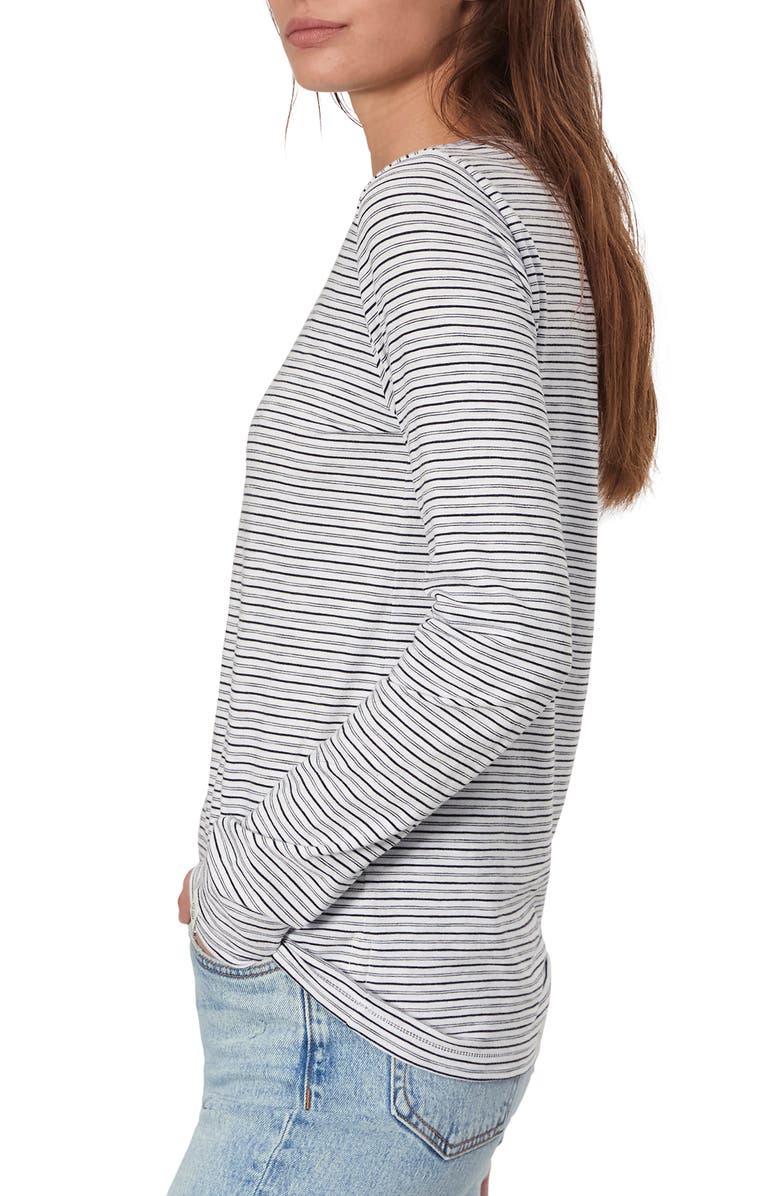 rag & bone The Slub Stripe Long Sleeve Cotton T-Shirt, Alternate, color,