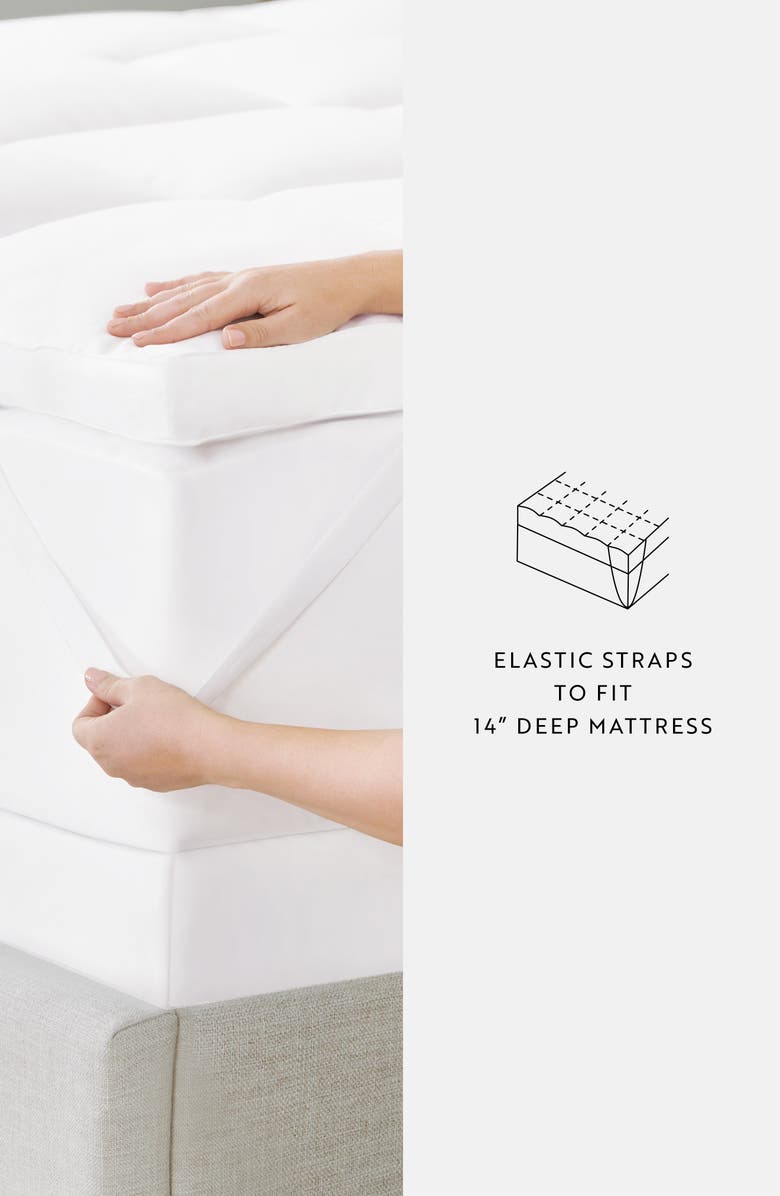 HOMESPUN Mattress Topper, Alternate, color, White