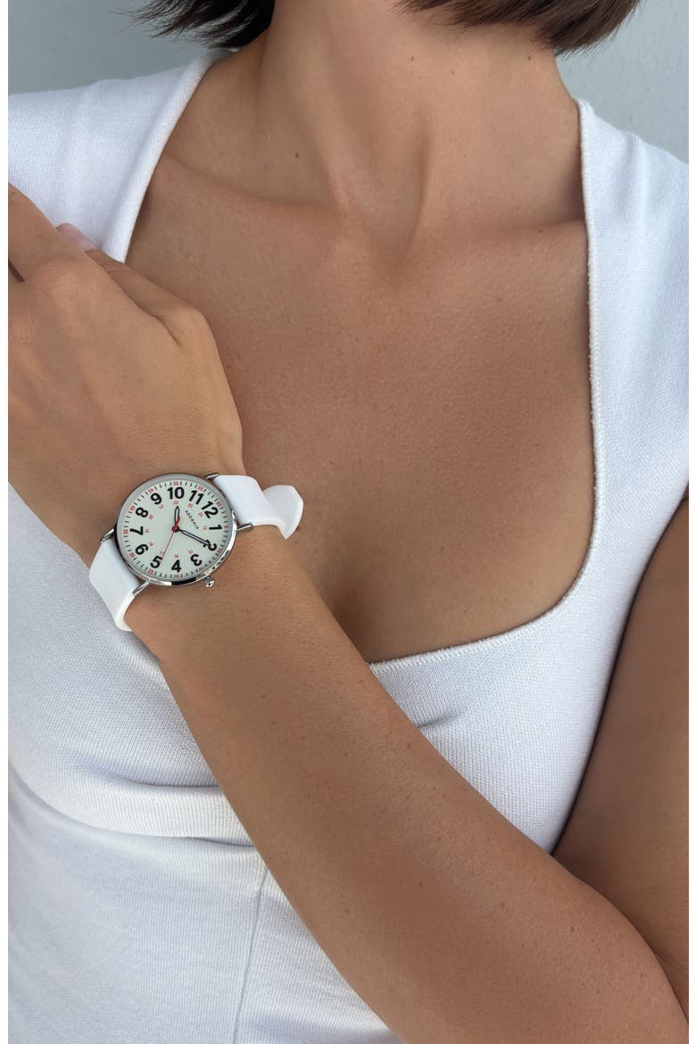 Chicago Sport Watch, 36mm, Alternate, color, WHITE