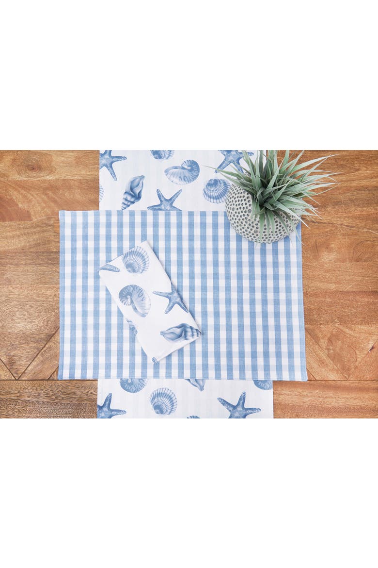 Calming Seas Table Runner, 14" x 72", Alternate, color, Blue