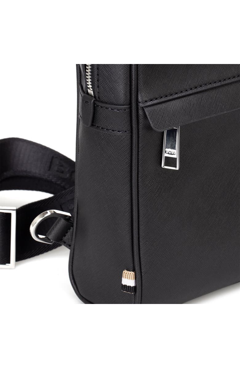 BOSS Zair Bonded Leather Sling Bag, Alternate, color,
