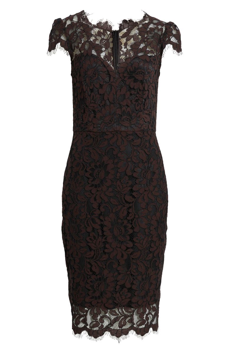 Eliza J Lace Sheath Dress, Alternate, color,