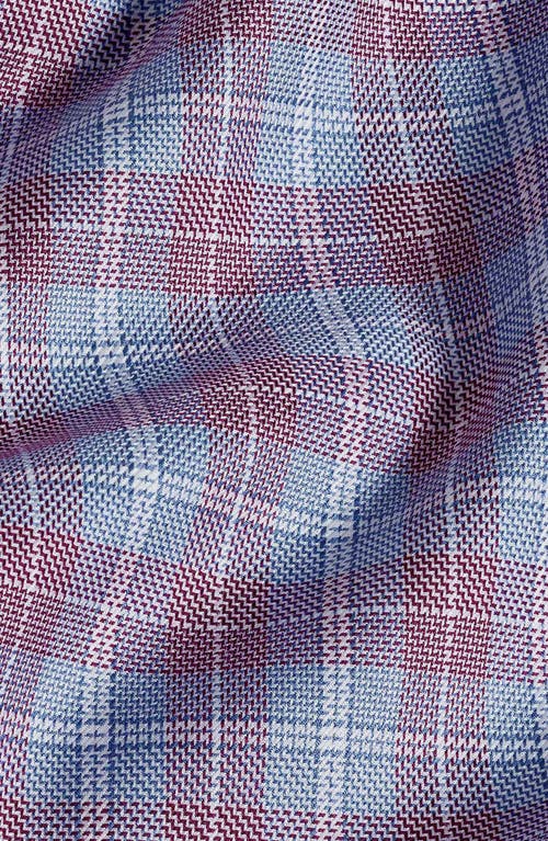 David Donahue Trim Fit Exploded Check Cotton Dress Shirt In Multi