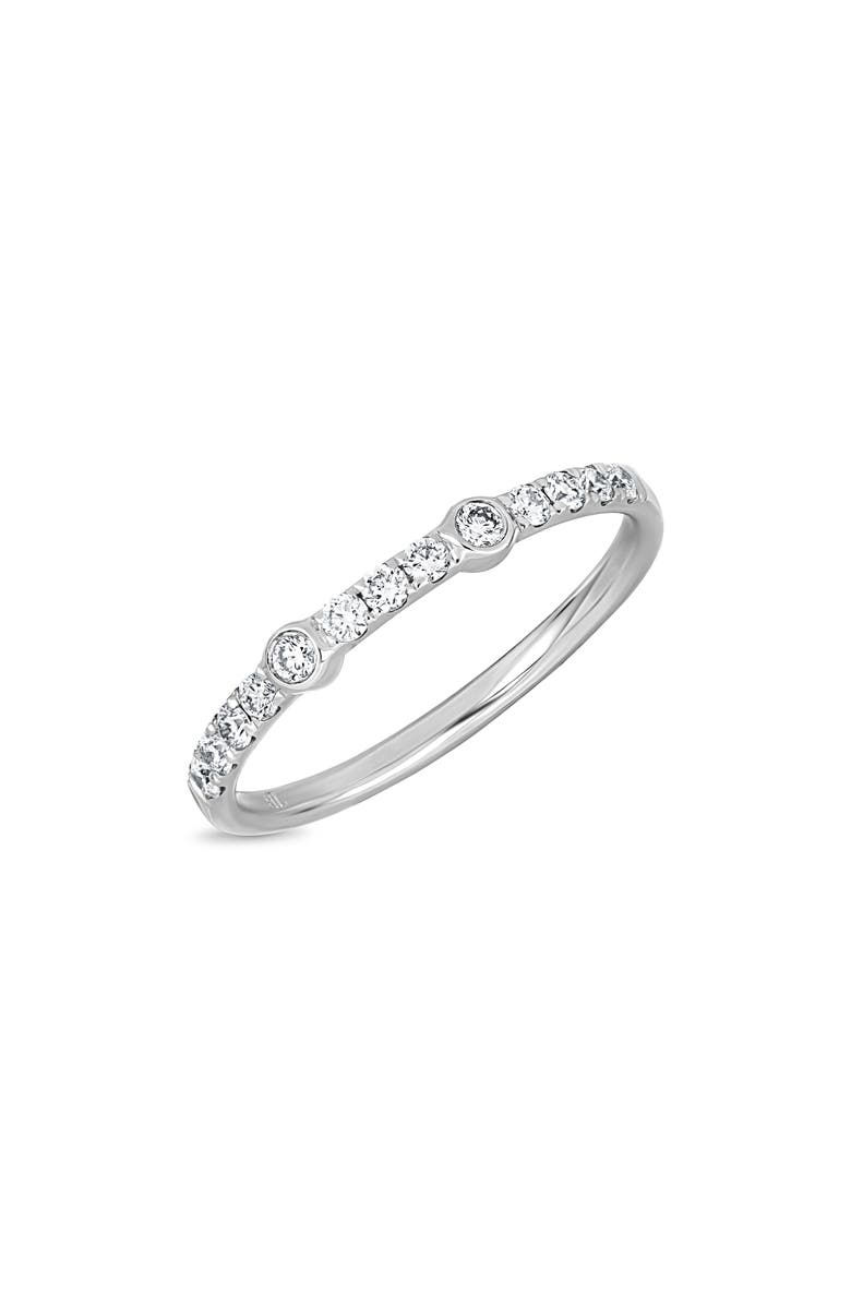 Bony Levy Monaco Diamond Stacking Ring, Main, color, 18K White Gold