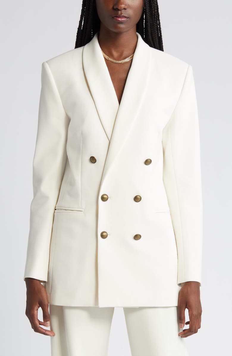 FRAME Shawl Collar Double Breasted Jacket, Alternate, color,