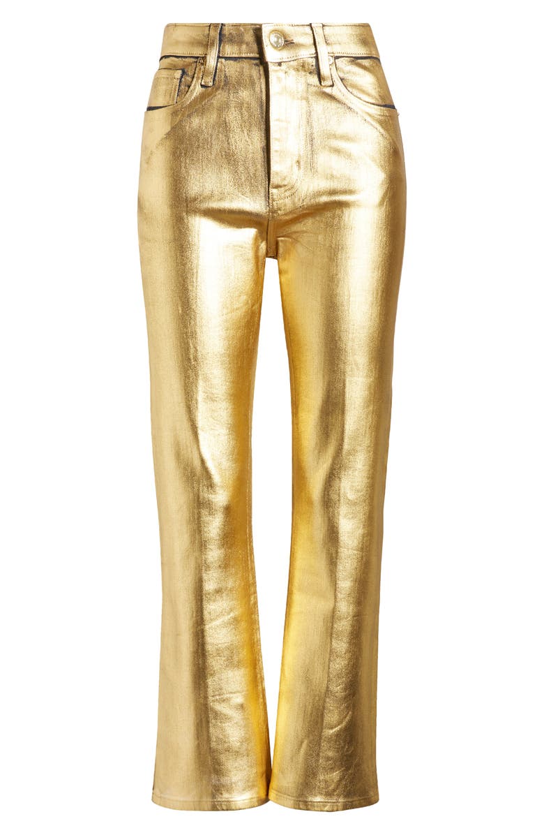 FRAME Le Crop Mini Bootcut Jeans, Alternate, color, Gold Chrome