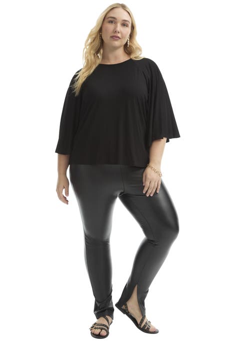 Flared Raglan Sleeve Breton Tee (Plus Available)