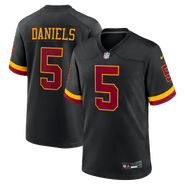 Nike Men's Nike Jayden Daniels Black Washington Commanders Hail Raiser Alternate Game Jersey