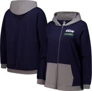 FANATICS Women's Fanatics College Navy Seattle Seahawks Hit It Full-Zip Hoodie
