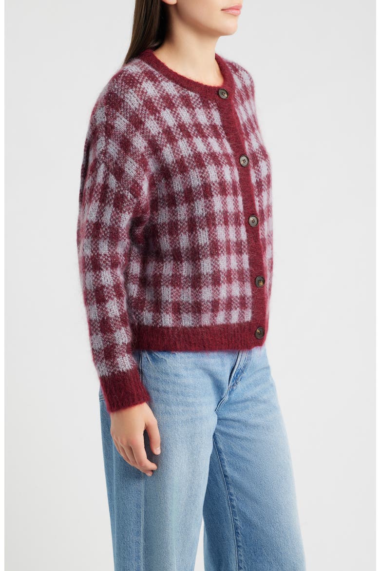 Aomori Cardigan, Alternate, color, BORDEAUX