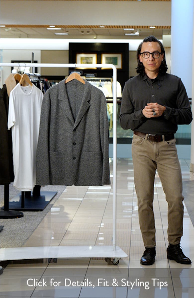 Flecked Knit Blazer, sales video thumbnail