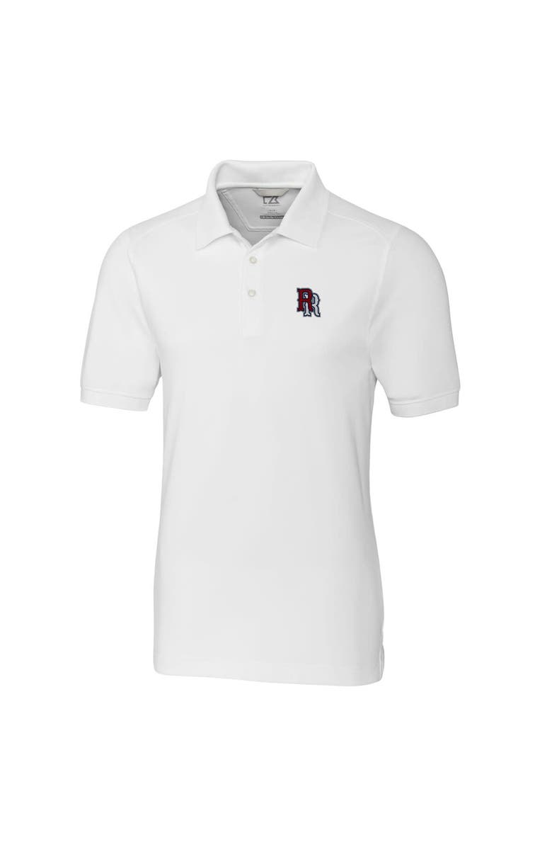 Cutter & Buck Men's Cutter & Buck White Round Rock Express Big & Tall DryTec Advantage Tri-Blend Pique Polo, Alternate, color, 