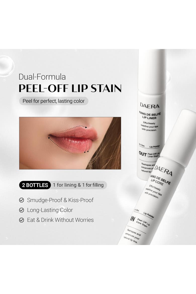 Lip Stain Peel Off Lip Liner Plumper Makeup for Women, Girls, Alternate, color, Pink