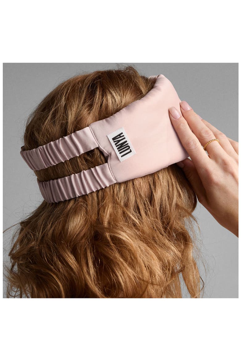 Washable Silk Weighted Sleep Mask, Alternate, color, DELICATE PINK