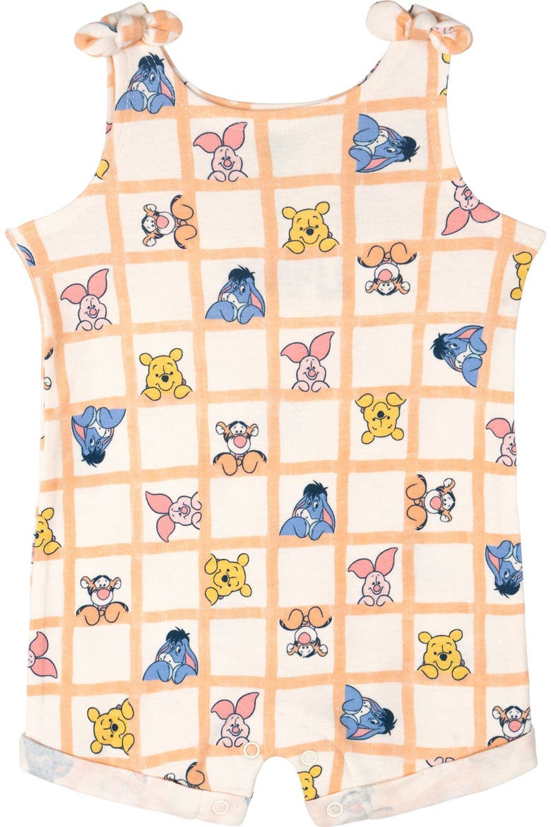 Winnie the Pooh Sleeveless Romper and Headband Set, Alternate, color, Pooh Peach Cream