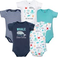 Hudson Baby Comfortable Cotton Bodysuits 5Pk