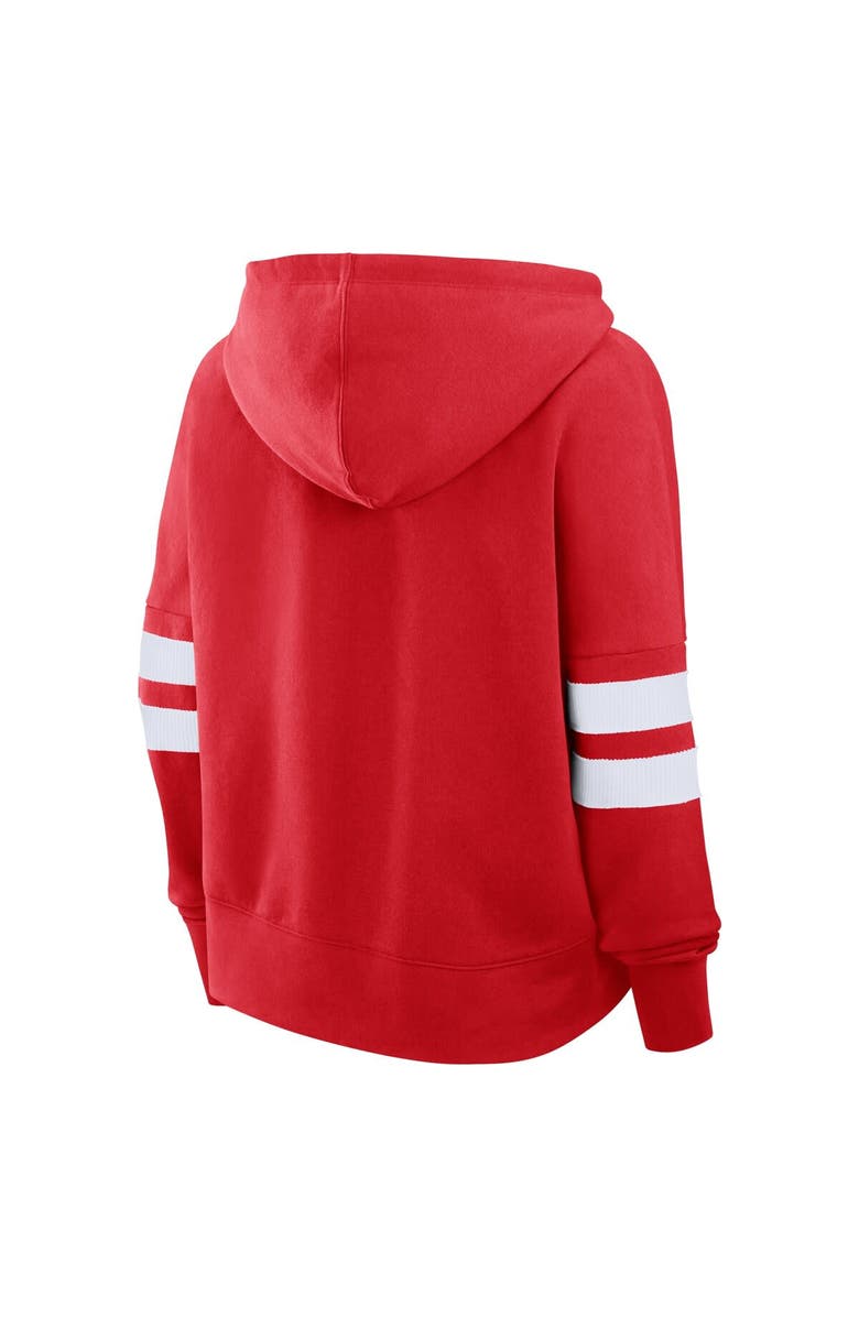 FANATICS Women's Fanatics Red Detroit Red Wings Seize Fleece Pullover Hoodie, Alternate, color, 