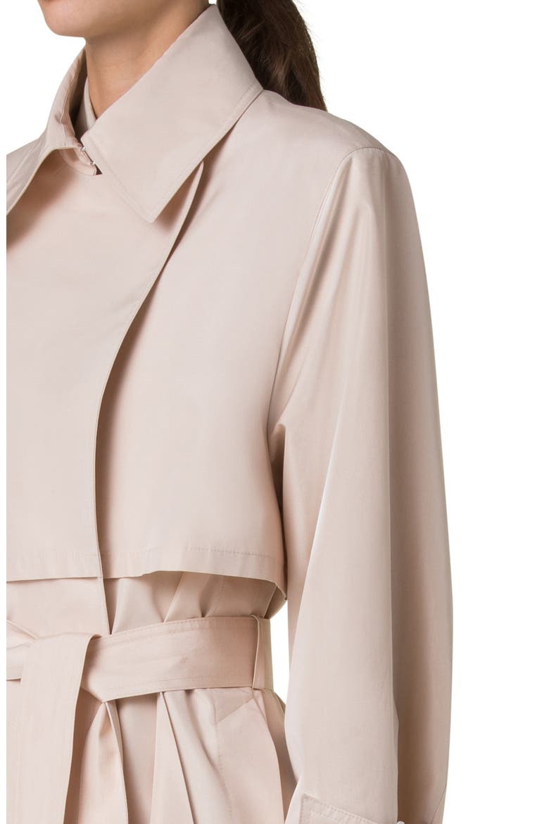 Haider Silk Taffeta Trench Coat, Alternate, color, SAND