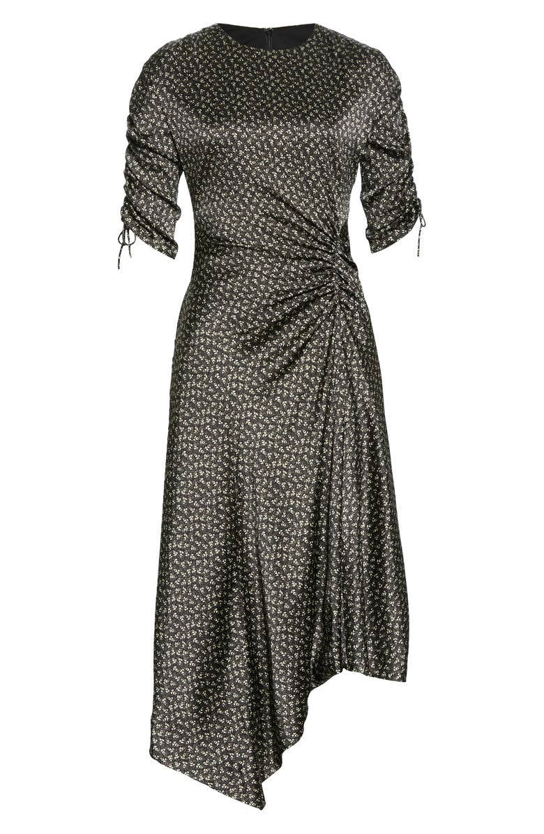 Simkhai Jonathan Simkhai Vera Floral Asymmetrical Stretch Silk Dress, Alternate, color,