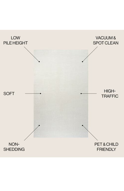 Jonathan Y Haze Solid Low-pile Area Rug In White