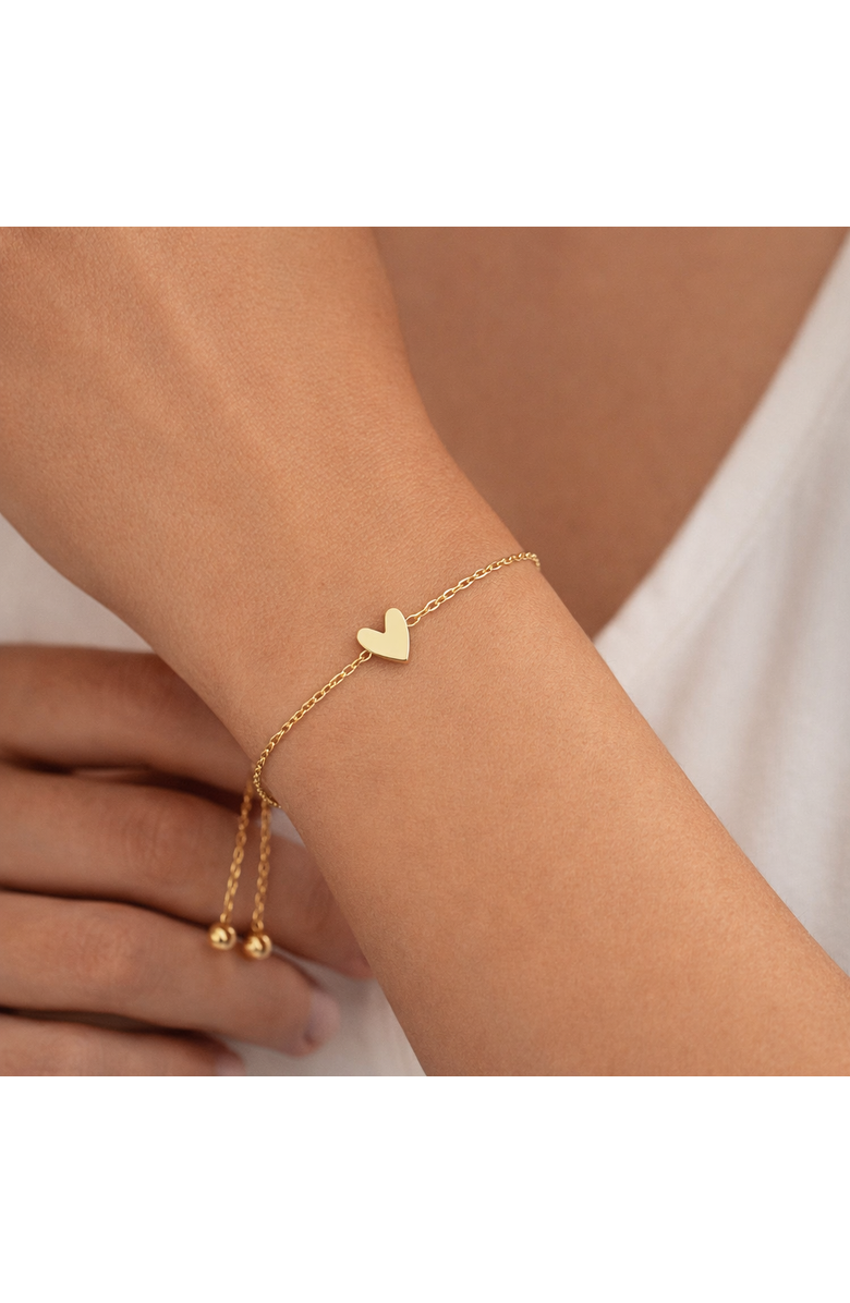 Donatello Gian Gold-Tone Heart Slider Bracelet, Alternate, color, Gold