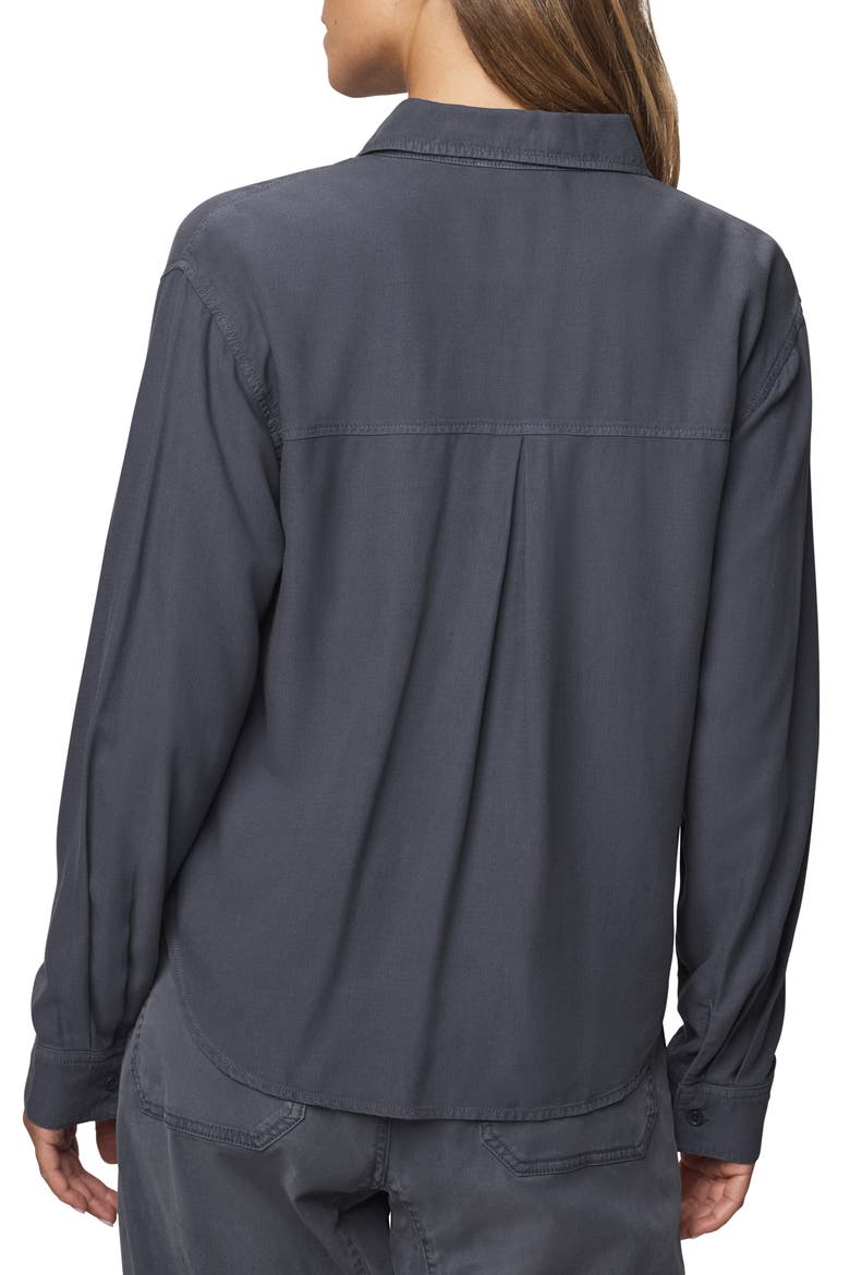 Joanne Button-Up Shirt, Alternate, color, ICE NAVY